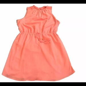 Apt. 9 Women’s Dress Bright Orange Waist Draw String Dress, Sleeveless Size XL